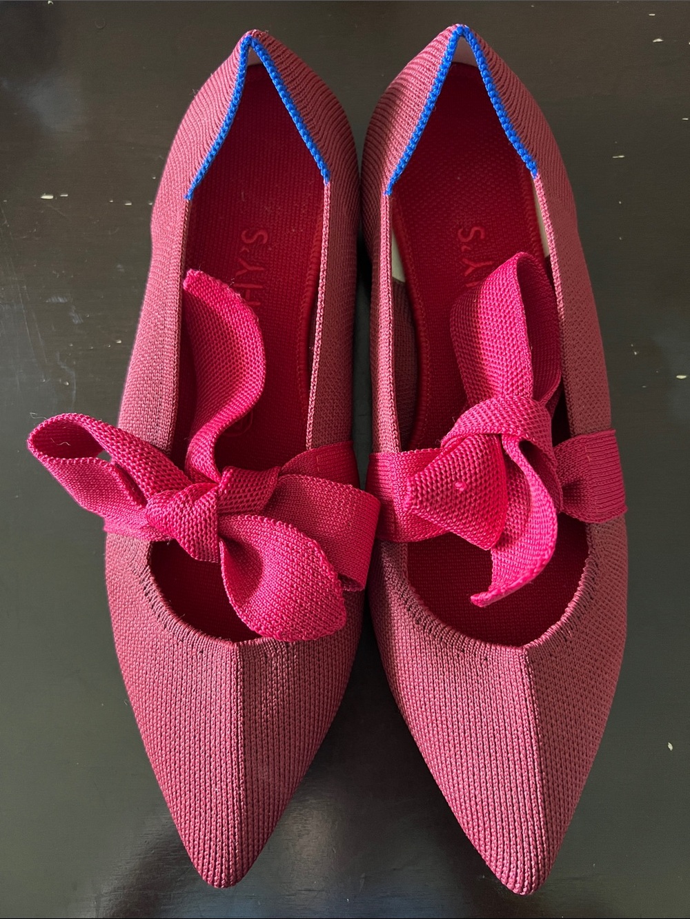 Rothy’s The Point Mary Jane Bow Flats